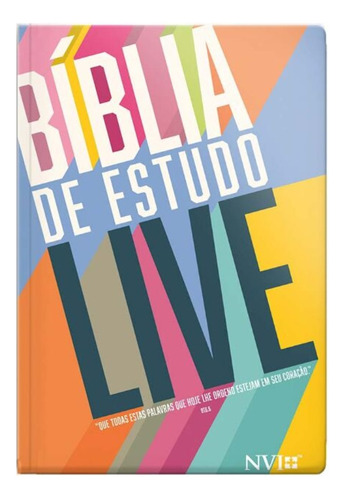 Bíblia De Estudo Live - Nvi - Tone - Descobrindo O Mundo Com Cristo