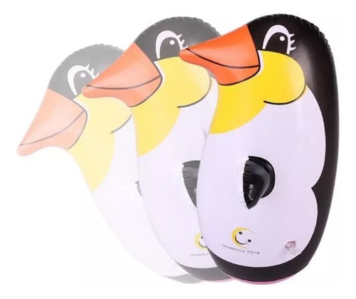 Pack 2x Mono Porfiado Inflable Grande 91cms Boxeo Pingüino