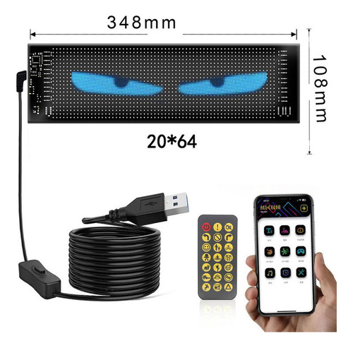 2025 Tela Led Flexível Com Luz Devileyes102×348mm