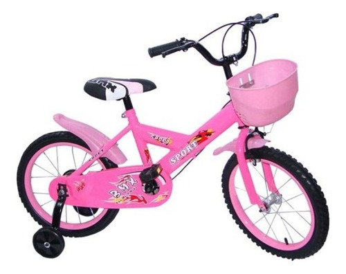 Bicicleta Para Niña Foxi R16 Rosa Sensación