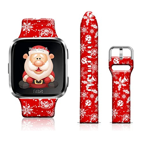 Bandas De Silicona Reloj De Navidad Compatibles   Versa...