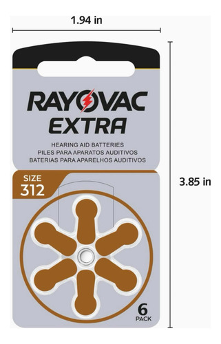 Rayovac - Baterías Para Audífonos Extra Avanzadas