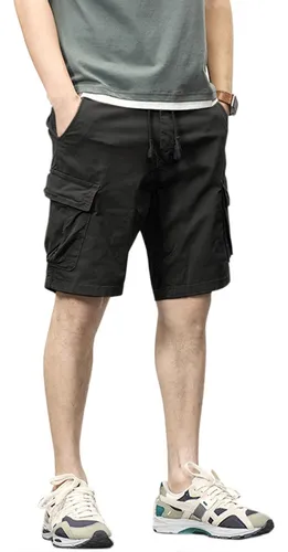 Bermudas negras hombre new arrivals
