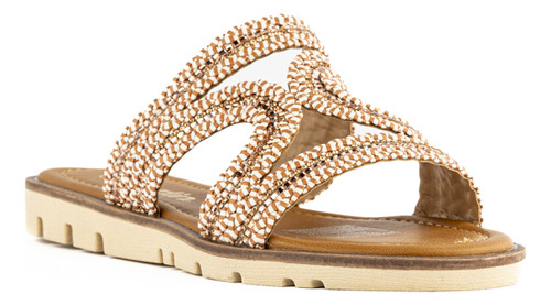 Sandalia Tiras Flat Casual Boho Para Mujer Walki Clara