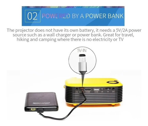 Mini Proyector Portátil Compatible Con Lcd 1080p