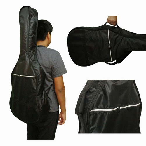 Funda Para Guitarra Clásica Acústica Doble Correa Reforzada