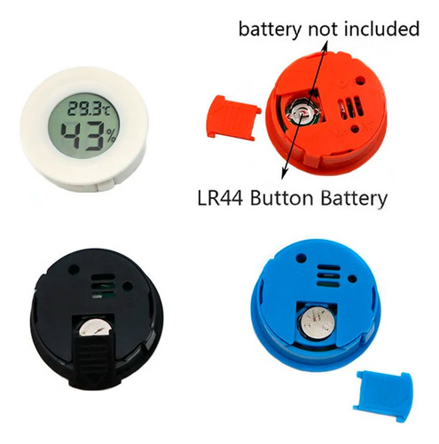 Sensor Umidade Temperatura Portátil Digital Redondo Verde