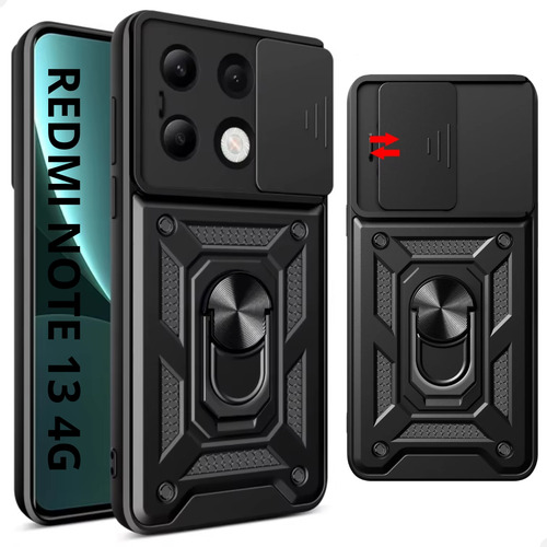 Capa Capinha Anti Impacto P/redmi Note 13 4g Proteção Câmera
