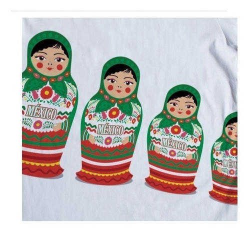 Imagen 3 de 4 de Matrioshkas Playera Mexico Mexicana