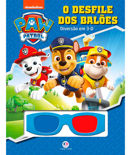 Livro 3d Patrulha Canina O Desfile Dos Balões Com Óculos