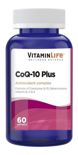 Coenzima Q-10 Plus / 60 Cápsulas / Vitamin Life Sabor Sin sabor