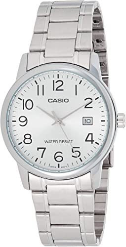 Casio # Mtp-v002d-7b Estándar De Hombre Acero Inoxidable