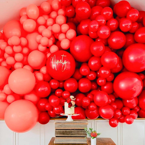 Globos Rojo Redondo Latex R12 30cm Resistente Pack 50