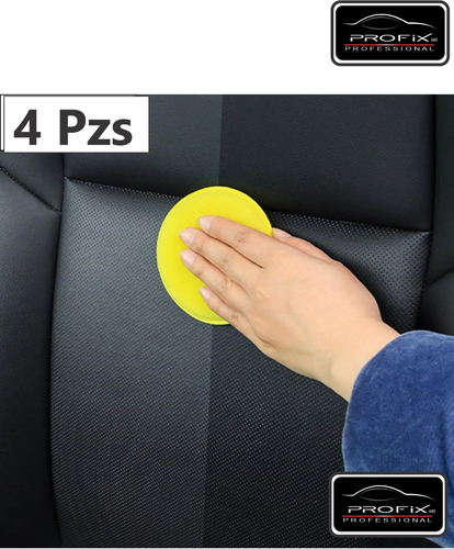 Esponjas Aplicadoras Cera Pack De 4 Pz Esponjitas Amarillas