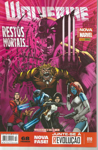 Wolverine Nº 10 - 3ª Série - Totalmente Nova Marvel - Editora Panini - Capa Mole - Bonellihq Cx311 Mar21