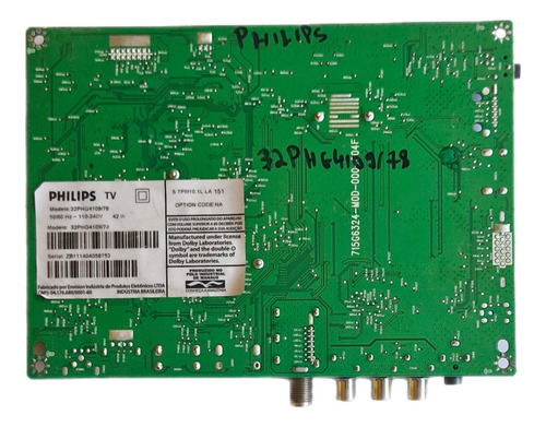Placa Principal Philips 32phg4109/78 715g6324-m0d-000-004f (Usado)