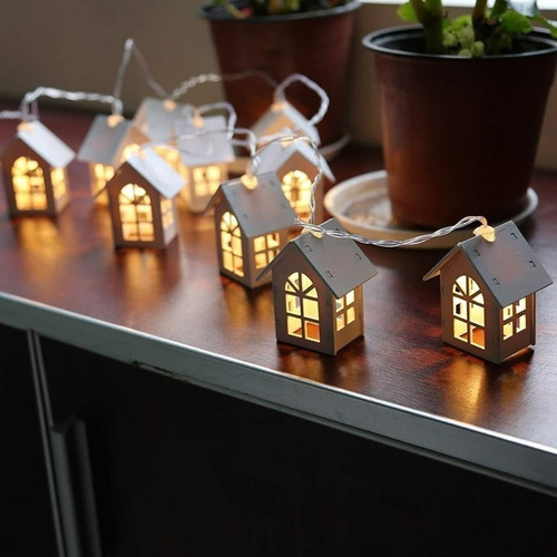 Imagen 3 de 5 de Navidad, Guirnalda Led, Lady Pía, Casitas