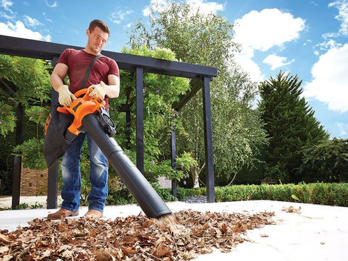 Imagen 8 de 10 de Sopladora aspiradora trituradora Black+Decker BV25 eléctrica 2500W negro/naranja 120V