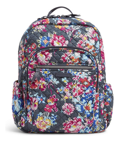 Vera Bradley Mochila Campus De Algodón Para Mujer, Pretty Po