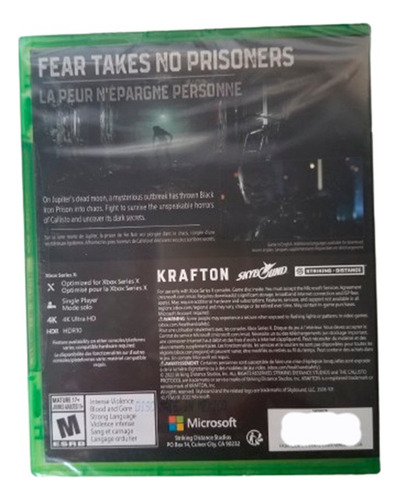 The Callisto Protocol Para Xbox Series X Formato Físico (Usado)