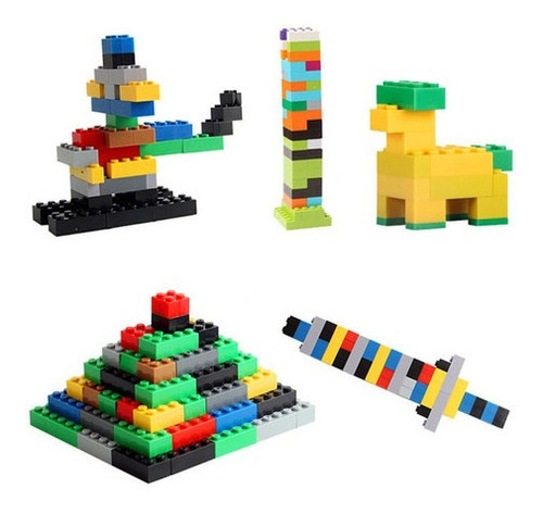Bloques De Construcción Play & Learn, 500 Piezas En Bolsa [u