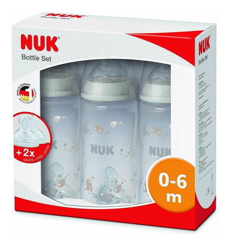 Set Biberones Nuk First Choice Control Temperatura Neutro