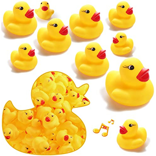 100 Pcs Patitos De Baño Lazo Cáncer De Mama / Cáncer...