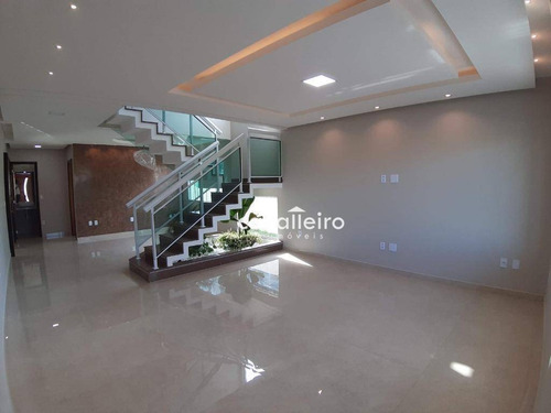 Casa De Luxo Em Cond. Próximo Ao Centro, 5 Quartos, Piscina E Área Gourmet, 262 M² Por R$ 1.300.000 - Centro - Maricá/rj - Ca4217