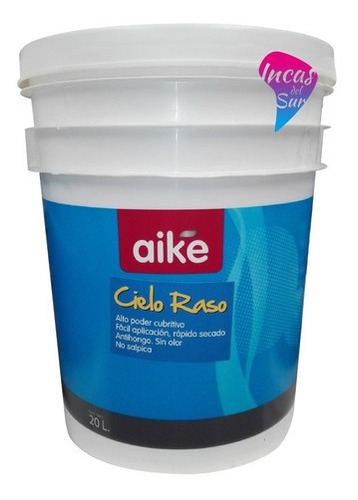 Pintura Latex Cielorrasos Aike Blanco X 10 Litros 