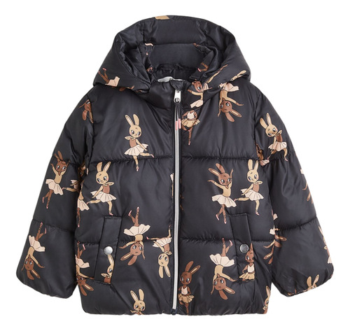 Campera Puffer H&m Para Niña Rabbit