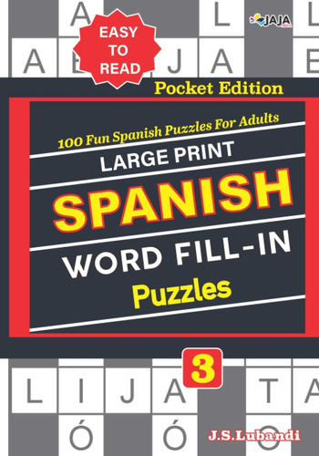 Libro: Large Print Spanish Word Fill-in Puzzles; Vol. 3 (poc
