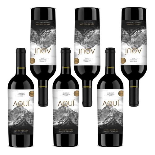 Vino Aquí Cabernet Sauvignon Bodega Antigal 750ml Caja X 6