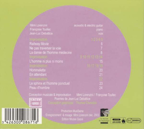 Cd Ni Plus Ni Moins (marius Lorenzini) Estándar