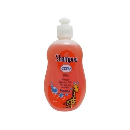 Shampoo Cero Para Niños De Durazno 400ml