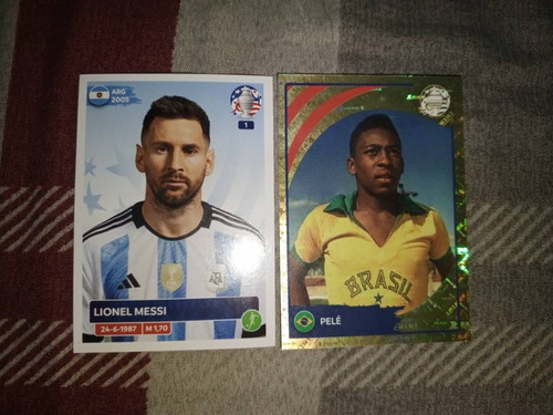 Barajitas Panini Messi Y Pelé