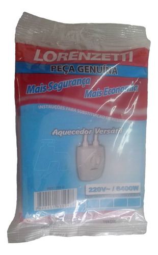 Resistência Aquecedor Versatil Lorenzetti 220v 6400w