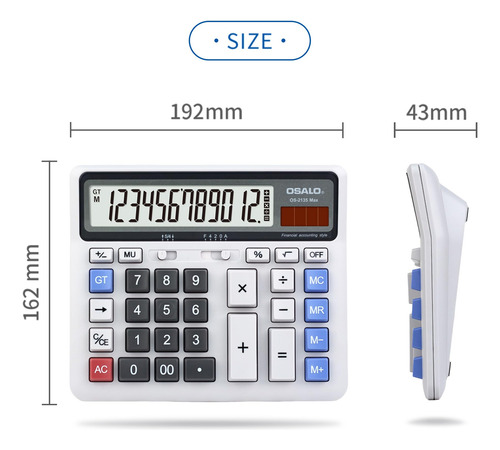 Calculadora De Escritorio Pendancy, Pantalla Lcd Extra Grand