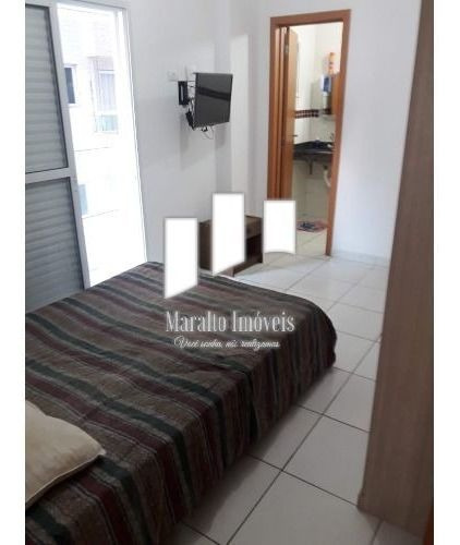 Apartamento 2 Dormitórios Com Sacada Gourmet Na Tupi Em Praia Grande Sp.