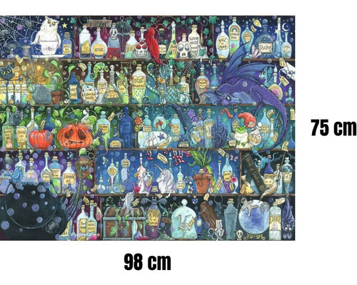 Puzzle Ravensburger 2000 Pzs Pociones Y Venenos Rompecabezas