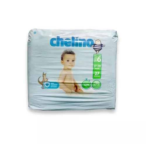 Pañal Chelino Talla 6 (17-28 Kg). Junior 27 Ud.