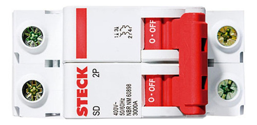 Kit C/3 - Disjuntor Steck Din Bipolar 80a Sd2 C 10ka