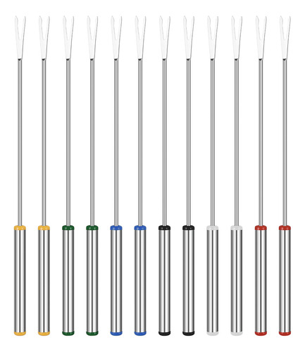 Juego De Tenedores De Acero Inoxidable Para Fondue De Chocol