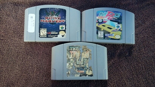 3 Video Juegos Cartuchos Para Nintendo 64 Originales 