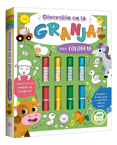 Libro Interactivo Para Colorear Diversion En La Granja Niños