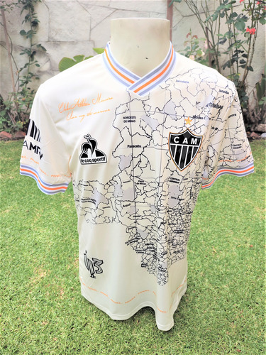 Jersey Atlético Mineiro Brasil Retro Aniversário Beige