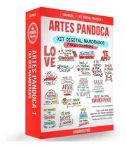 Comprar Artes Digitais Dia Namorados Png Frases Coloridas Pandoca