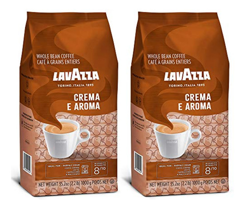Cafe De Grano  Lavazza Crema E Aroma Mezcla De Café En Grano