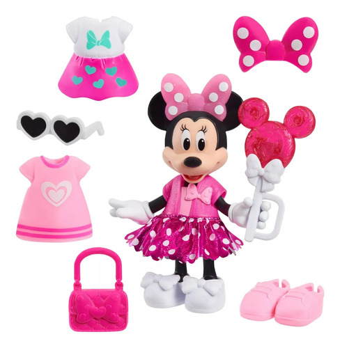 Disney Junior Minnie Mouse Con 14 Accesorios De Moda