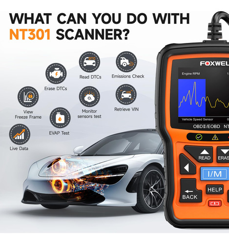 Escáner Obd2 Foxwell Nt301 Professional Mechanic Diagnostic