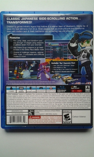 Ps4 Mighty No. 9 $399 Original Disco Fisico Used Mikegamesmx (Usado)